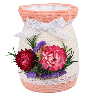 三八节手工diy水培花瓶干花编织半成品妇女女性制作女神活动礼物