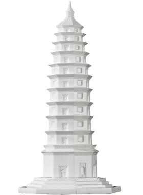 大宋定瓷定州宝塔摆件白瓷器装饰
