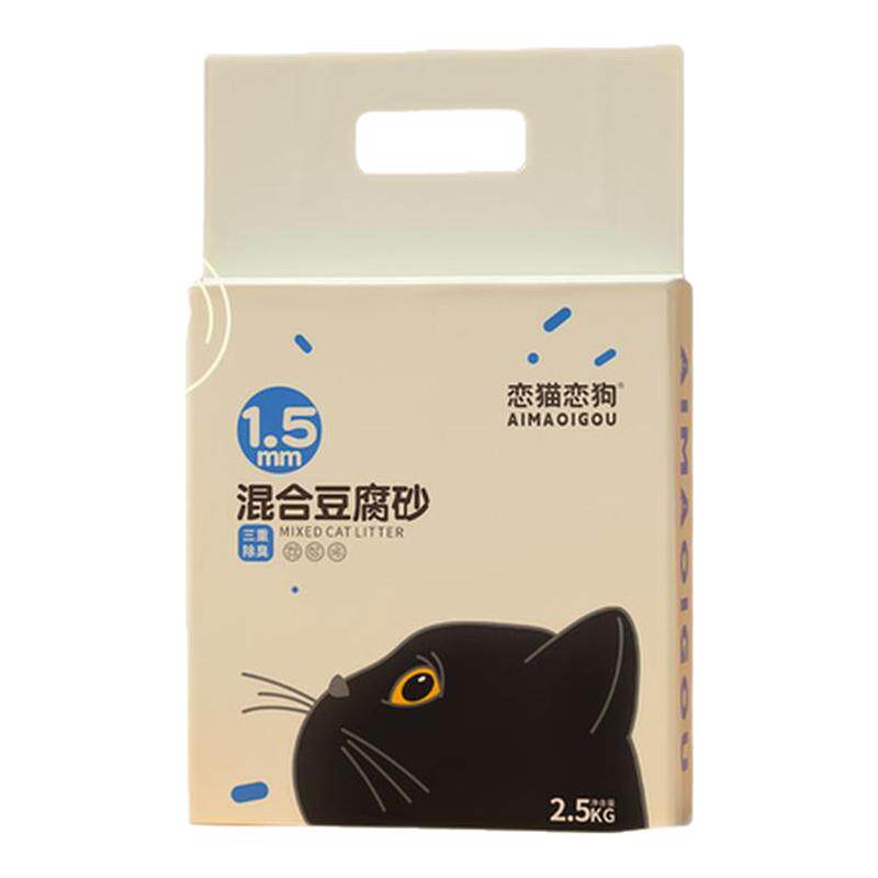 恋猫恋狗三重除臭混合豆腐猫砂
