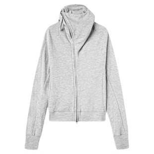 THESOONG/定制欧文系列 防风面罩帽衫云感松软连帽卫衣外套女7658