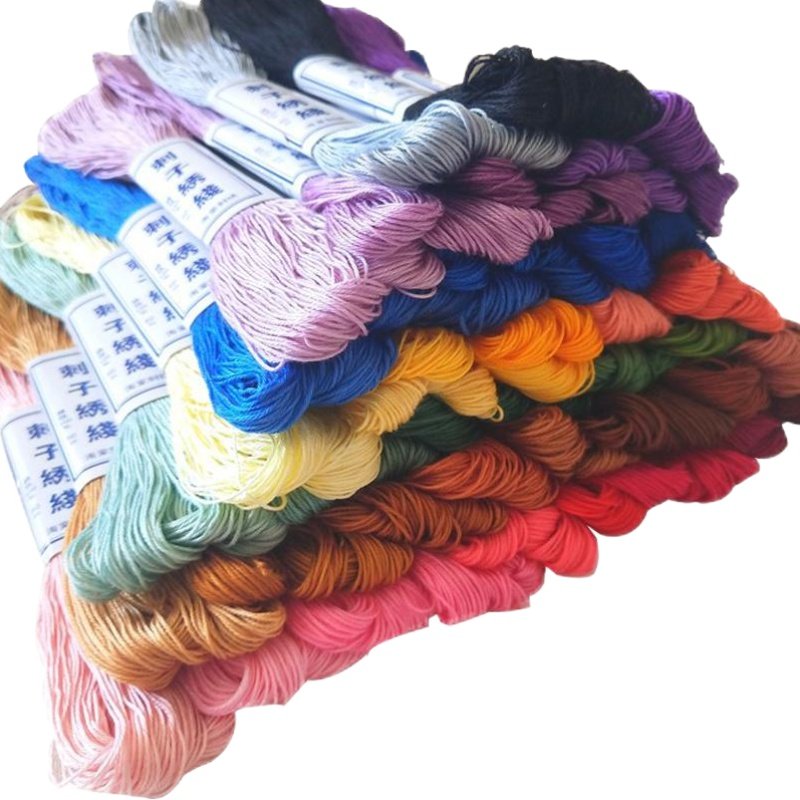 4股刺子绣线欧式刺绣线手鞠球棉线接近草木染 植物染替代 海棠线