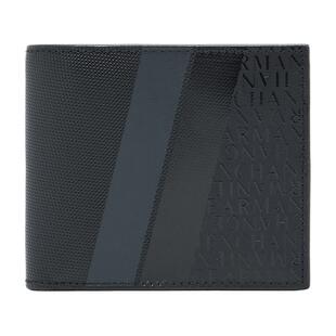 ARMANI EXCHANGE/阿玛尼春夏新款男士对折短款多卡位商务手拿钱包