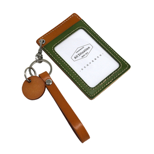 原创新品植鞣牛皮工牌卡套真皮手工卡位门禁卡包情侣礼物定制送礼