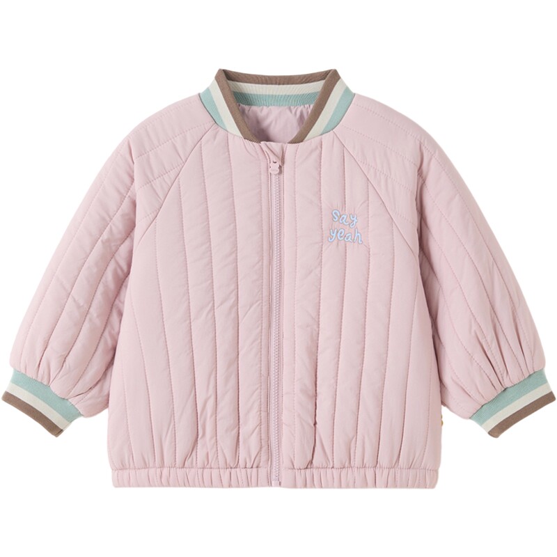 【新品】papa爬爬冬季儿童棉服男童女童防泼水保暖外套立领上衣