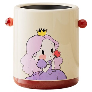 悦品集带盖垃圾桶家用客厅儿童房可爱卡通公主高颜值卫生间卧室