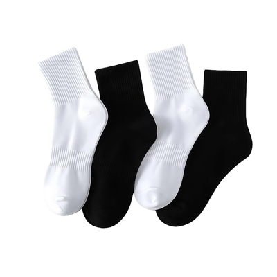 秋冬长袜中筒袜男女同款防臭吸汗