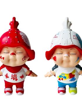 西安城墙官方城墙小武士桌面摆件