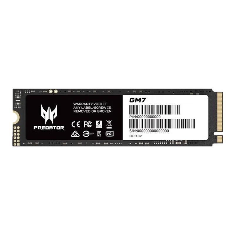 Acer/宏碁 掠夺者GM7 M.2/PCIe4.0接口固态硬盘长江存储 拓展扩容