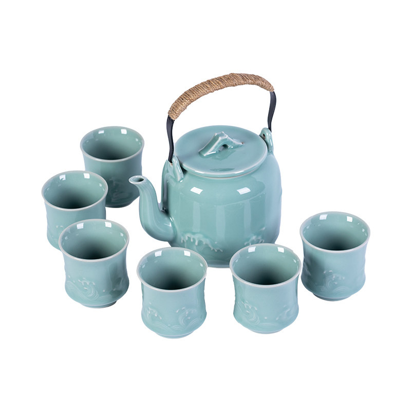 龙泉青瓷茶具套装旅行