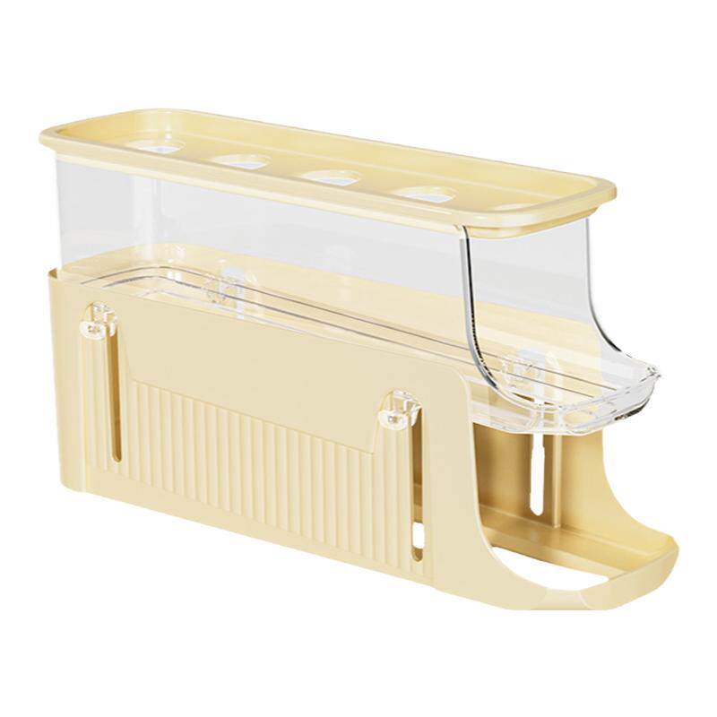 厨房冰箱门侧鸡蛋收纳盒滚动式