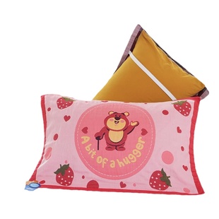 绑带纯棉纱布枕巾一对装新款家用全棉卡通加厚不滑落成人枕头盖巾