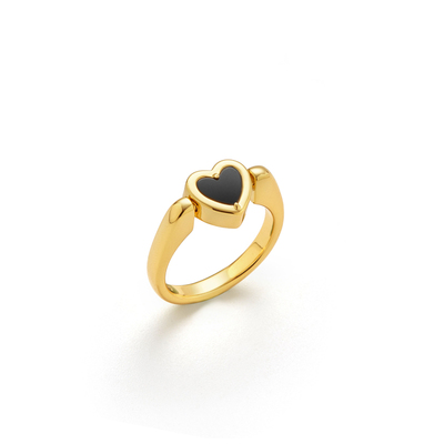 女性天然石甜美翻转戒指指环