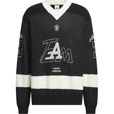 Adidas/阿迪达斯正品2025秋季款男士日常宽松V领针织套头衫KF4467