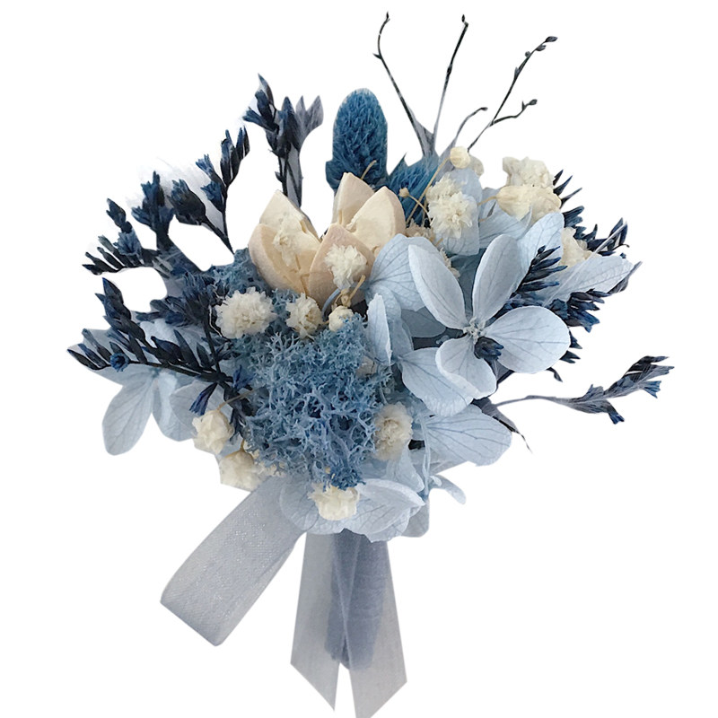 蓝色手腕花永生花胸花想象STUDIO