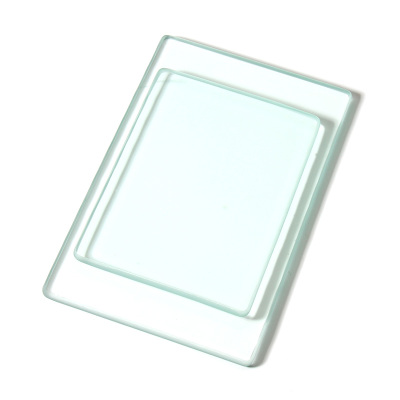 手工DIY皮具工具玻璃板边角打圆 高强度钢化玻璃垫板处理背面毛面