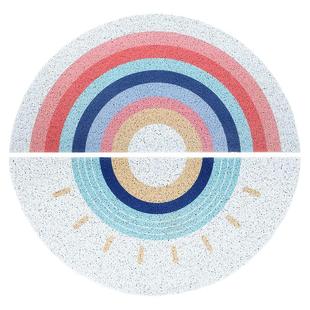 大江进门地垫入户门脚垫丝圈门垫家用玄关门户外门口半圆入门地毯