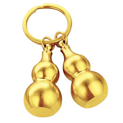 黄铜空心随身便携小礼物钥匙扣