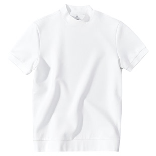 MrBu布先生热胆短袖抗皱小高领加厚打底t男款秋季内搭上衣KT15766