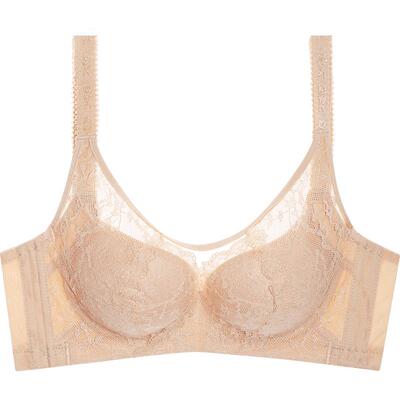 夏娃之秀无钢圈文胸舒适镂空诱惑