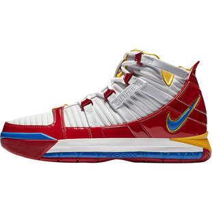 Nike/耐克正品LEBRON 3 詹姆斯3代超人男子轻便篮球鞋AO2434-100