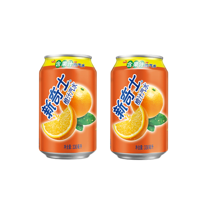 肥罐新奇士330ml橙汁汽水