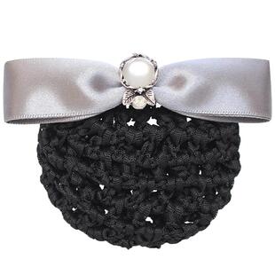 职业头花女发网空姐盘发护士银行酒店乘务员工作网兜高级头饰发饰