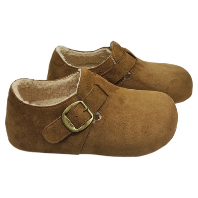 厚底内增高加绒全包勃肯保暖棉鞋