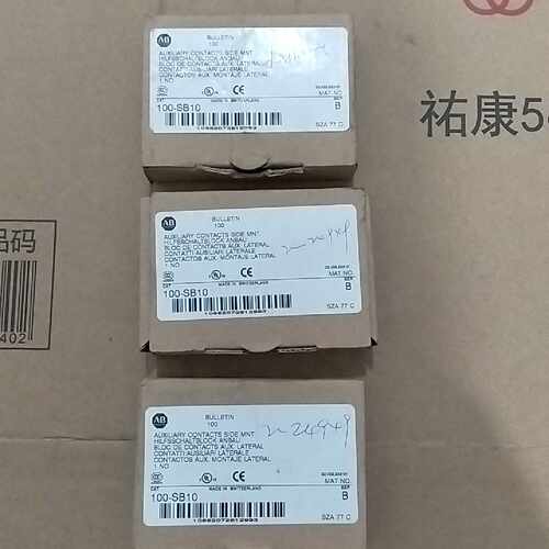 全新原装正品AB辅助触点  100-SB10  数量3X60