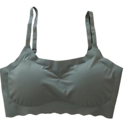 学生冰丝无痕夏薄显小调整型文胸