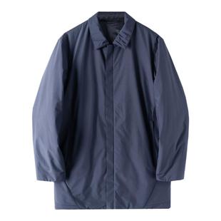 JSSD HOMME 秋冬棉服外套男款新款翻领中长款金标P棉服男款棉衣男