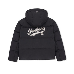 【自营】MLB 男女款宽松运动学院风连帽短款保暖羽绒服3ADJV0356