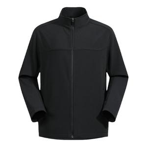 拓路者户外软壳衣男士防泼水防风立领上衣秋季加绒运动夹克外套