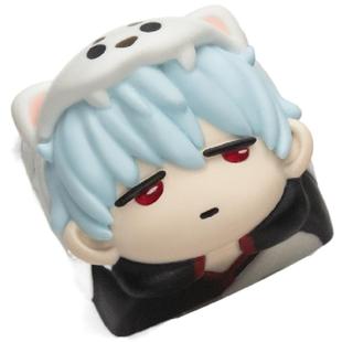 银魂!坂田银时土方十四郎客制化个性树脂键帽单个机械键盘帽礼物