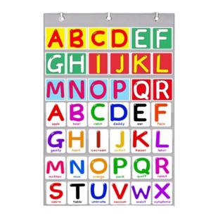 宝宝识字卡挂袋英语汉字卡卡袋幼儿识字闪卡儿童早教启蒙学习挂袋