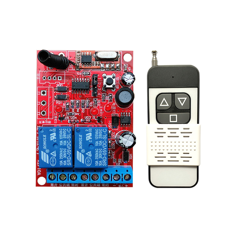 12v24v两路遥控开关电机正反转