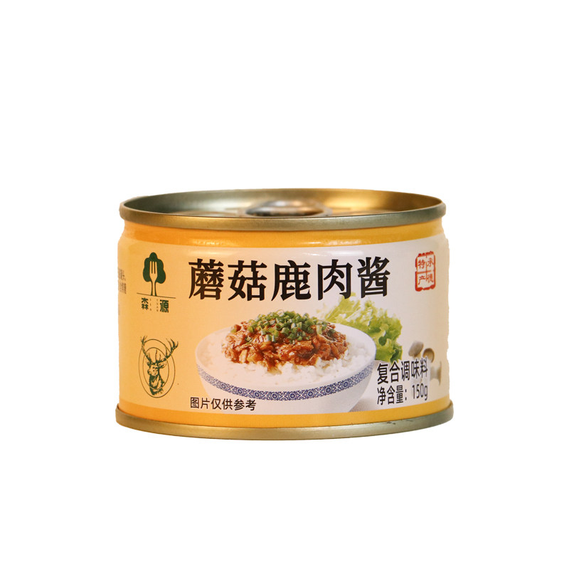 承德特产森源蘑菇鹿肉酱8罐简装