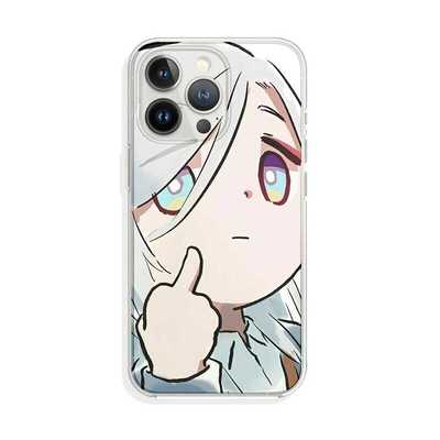 申鹤竖中指手机壳安卓iPhone15