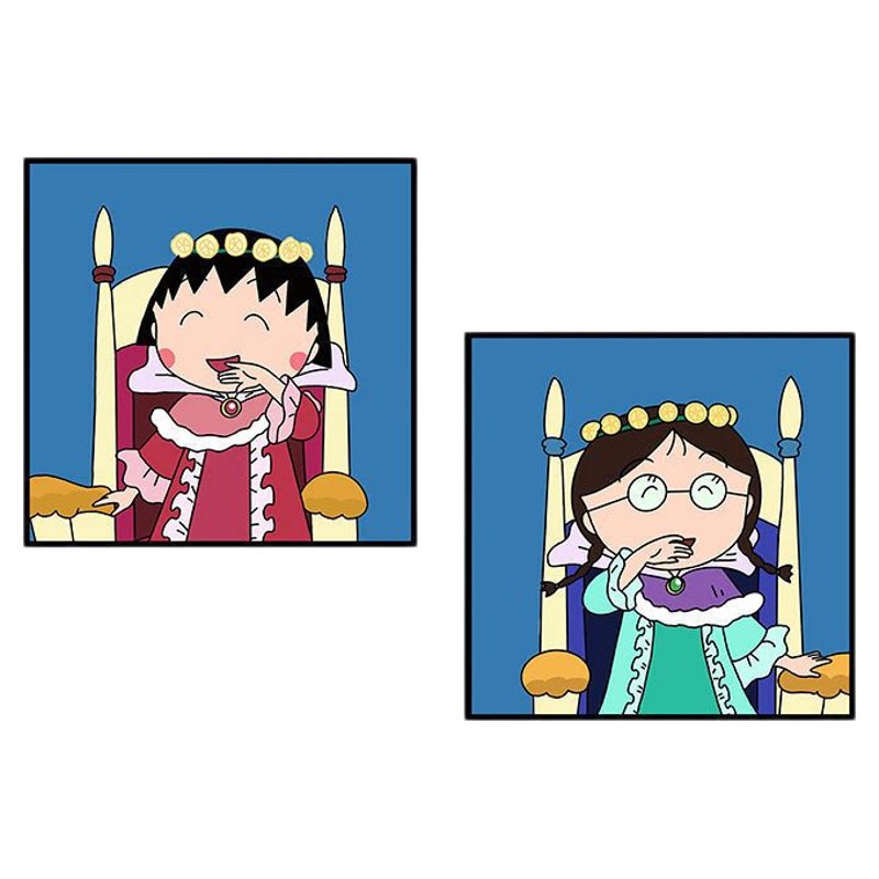 樱桃小丸子儿童房装饰画卡通挂画