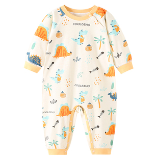 儿童连体睡衣秋冬长袖a类一岁宝宝纯棉连身婴儿秋季男童女童3睡袋