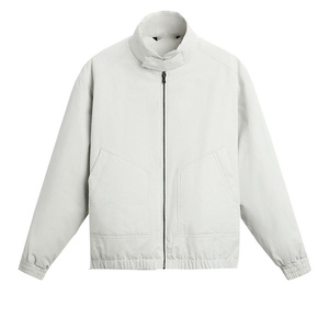 柜529！秋冬款男装科技面料立领夹棉夹克宽松棉服纯色外套8281326