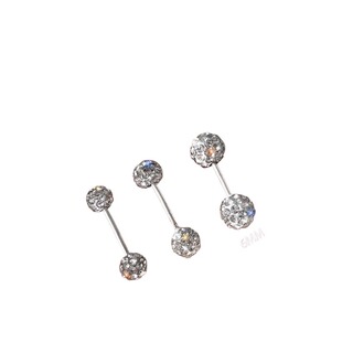 999纯银耳钉女养耳洞耳骨钉小众高级感锆石耳蜗钉耳环银耳饰足银