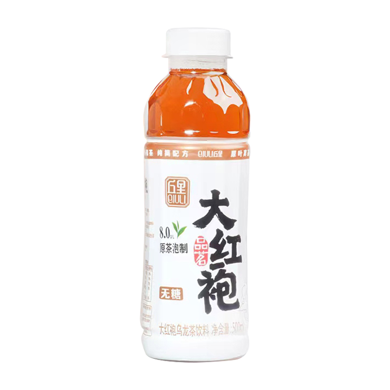 丘里大红袍乌龙茶饮料500ml*15瓶 原茶泡制无糖纯茶0糖0脂0卡饮品