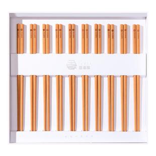 吉洛雅新款家用高档进口实木质无漆无蜡耐高温洗碗机专用抗菌筷子