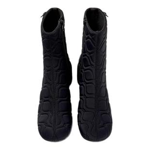 Camper看步女鞋Niki新款气质粗跟增高时装靴中筒瘦瘦靴袜靴