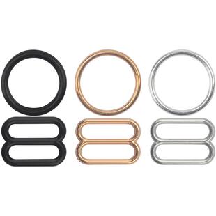 文胸吊带扣配件内衣吊衫金属调节扣肩带小扣子裙子扣环9字O型透明