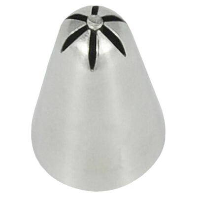 MRF131小号6齿果心不锈钢无缝裱花嘴曲奇饼干蛋糕挤花器烘焙工具