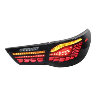 适用于10-12款丰田锐志改装led龙鳞行车灯流光转向led后尾灯总成