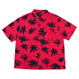 VANS范斯新款男子潮流花衬衫百搭时尚翻领休闲短袖T恤VN000VTKIZQ