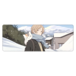 夏目友人帐动漫鼠标垫橡胶办公桌垫800x300mm支持定制来图印制