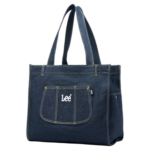 Lee托特包牛仔单肩包大容量2026新款轻便通勤包女大学生上课手提